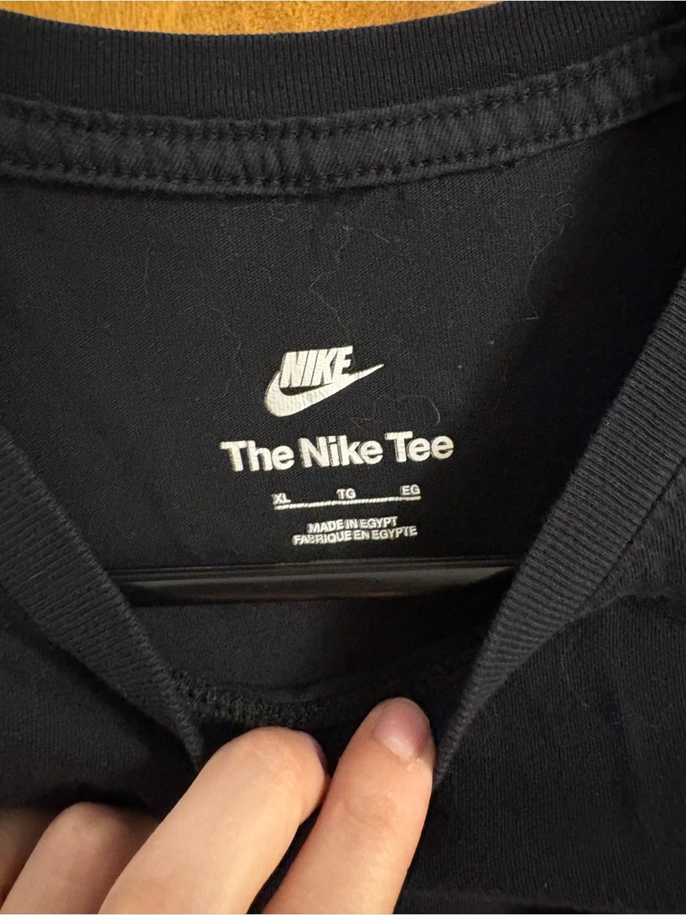 Nike Kid’s Black Logo T-Shirt - Picture 2 of 3